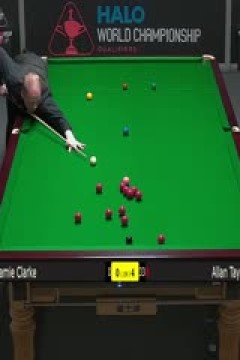 斯诺克世锦赛资格赛96进64杰米·克拉克2-7阿兰·泰勒(第一阶段)20250411