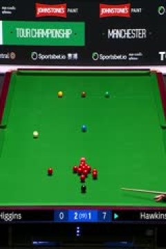 斯诺克巡回锦标赛半决赛巴里·霍金斯4-4约翰·希金斯(第一阶段)20250405