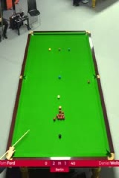 斯诺克德国大师赛32进16汤姆·福德5-2丹尼尔·威尔斯20250130