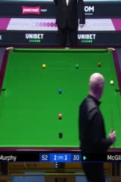 2025斯诺克英国公开赛决赛第一阶段安东尼·麦克吉尔4-4肖恩·墨菲20250928