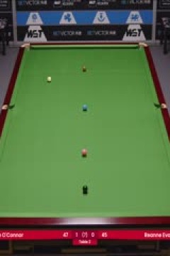 斯诺克威尔士公开赛资格赛乔·奥康纳4-0瑞安·埃文斯20250205