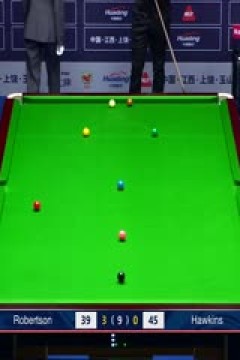 斯诺克世界公开赛四分之一决赛尼尔·罗伯逊5-2巴里·霍金斯20240322