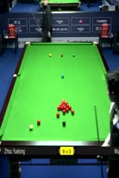 斯诺克世界公开赛64进32周跃龙1-5吴宜泽20240319
