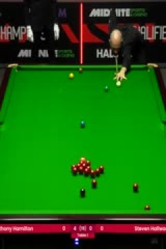 斯诺克世锦赛资格赛96进64安东尼·汉密尔顿8-0斯蒂芬·霍尔沃斯(第一阶段)20250411