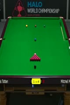 斯诺克世锦赛资格赛128进96克里斯·托顿4-5米切尔·曼恩(第一阶段)20250407