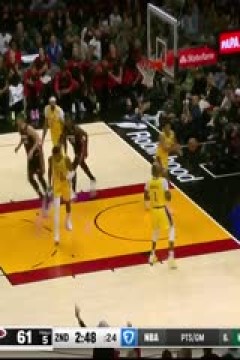 NBA常规赛 湖人VS热火 20241205