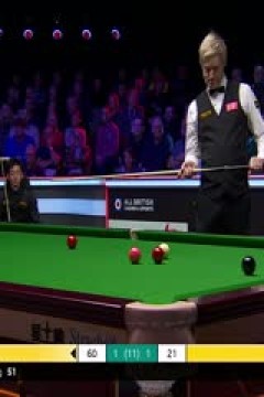 斯诺克英锦赛正赛16进8轮次尼尔·罗伯逊6-1吴宜泽20251203