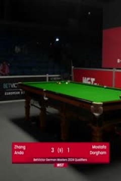2023斯诺克德国大师赛资格赛张安达5-3多尔格姆20231220(李照)