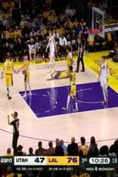 NBA常规赛 爵士VS湖人 20250211