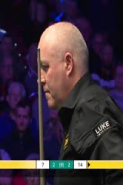 斯诺克威尔士公开赛四分之一决赛马克·塞尔比5-4约翰·希金斯20250214