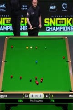 斯诺克利雅得狂欢季沙特大师赛四分之一决赛马克·艾伦4-2约翰·希金斯(秦正)20251120