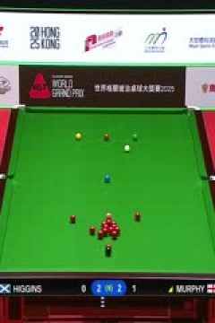 斯诺克世界大奖赛8进4肖恩·墨菲5-3约翰·希金斯20250307