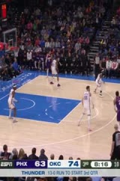 NBA常规赛 太阳VS雷霆 20250206