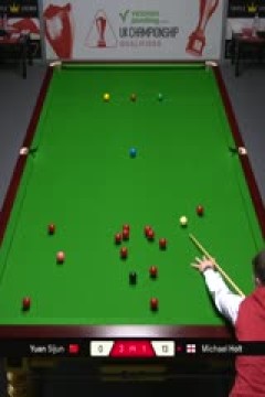 斯诺克英锦赛资格赛晋级轮袁思俊3-6迈克尔·霍尔特(朱蒙)20251126