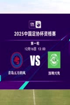 足协杯资格赛 青岛五月的风VS深圳兴隽 20241216