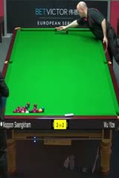 斯诺克吴宜泽2-5诺鹏·桑坎姆20230824