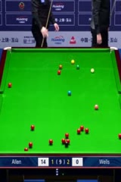 斯诺克世界公开赛第一轮丹尼尔·威尔斯5-3马克·艾伦20240318