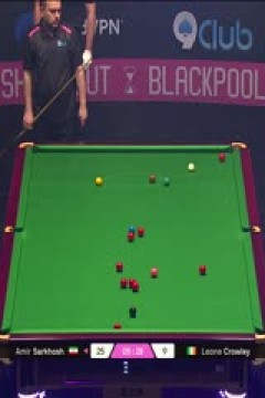 斯诺克单局限时赛128进64莱昂内·克劳利17-39阿米尔·萨克霍什20251210