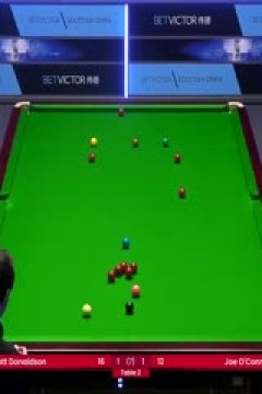 2023斯诺克苏格兰公开赛乔·奥康纳4-1斯科特·唐纳森20231213