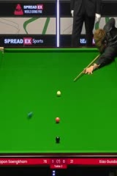 2024斯诺克世界大奖赛诺鹏·桑坎姆4-1肖国栋20240117