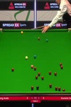 2024斯诺克世界大奖赛张安达4-2多米尼克·戴尔20240117