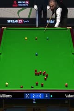 2024斯诺克世界大奖赛侯赛因·瓦菲1-4马克·威廉姆斯20240117