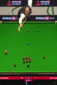 2024斯诺克世界大奖赛巴里·霍金斯3-4曹宇鹏20240116